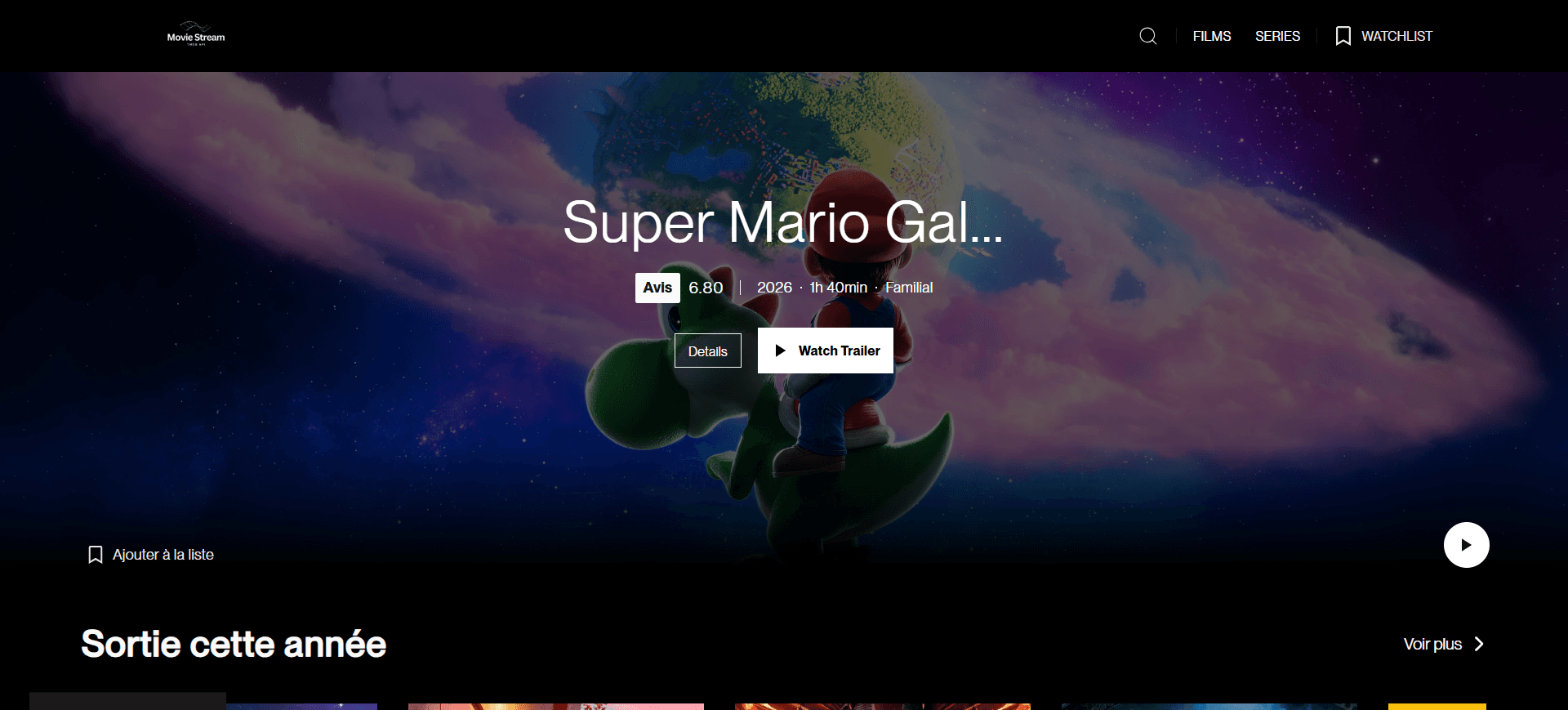 Aperçu MovieStream